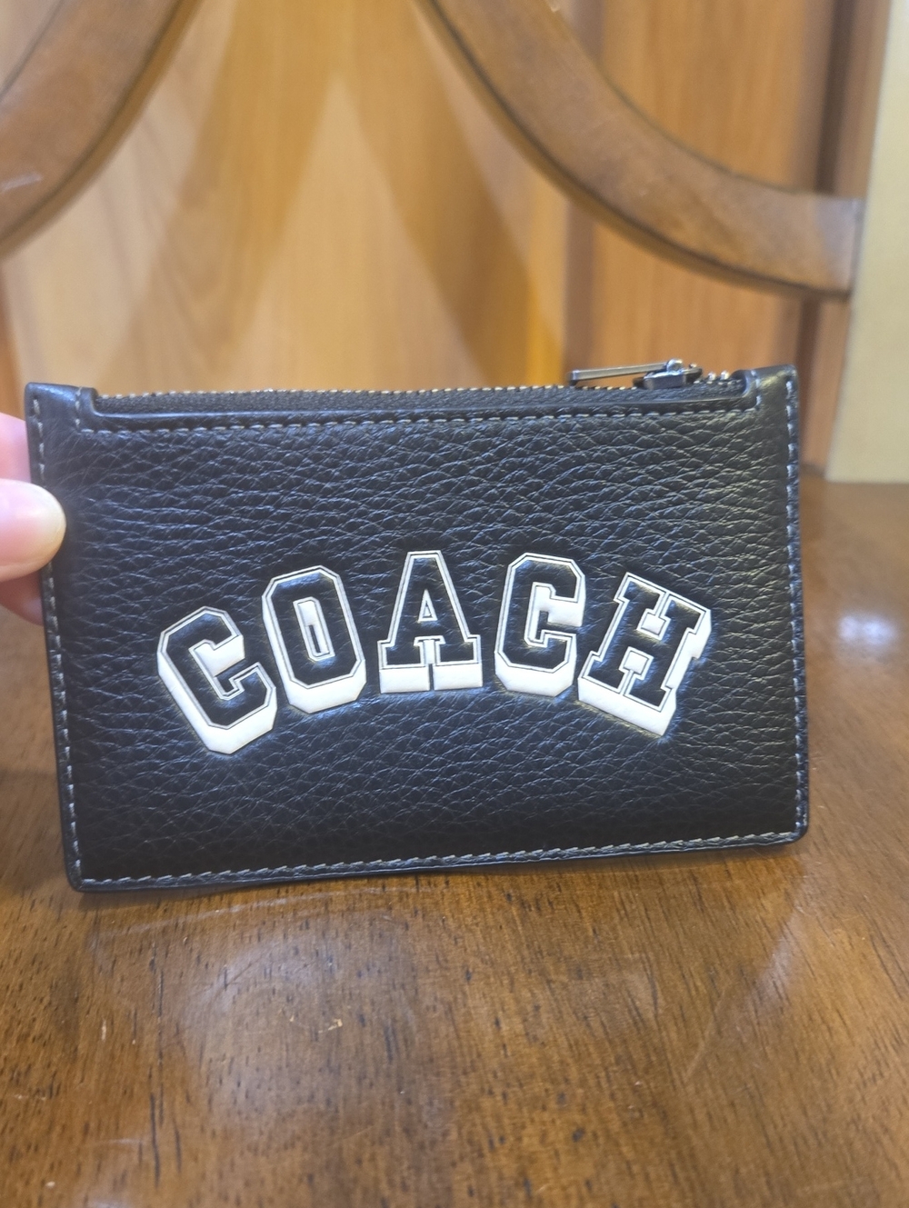 Coach Varsity Zip Card Case